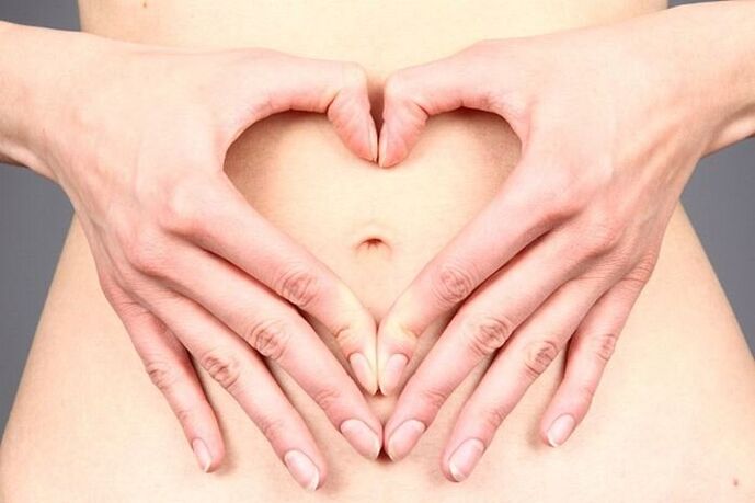The girl cleaned her intestines of parasites